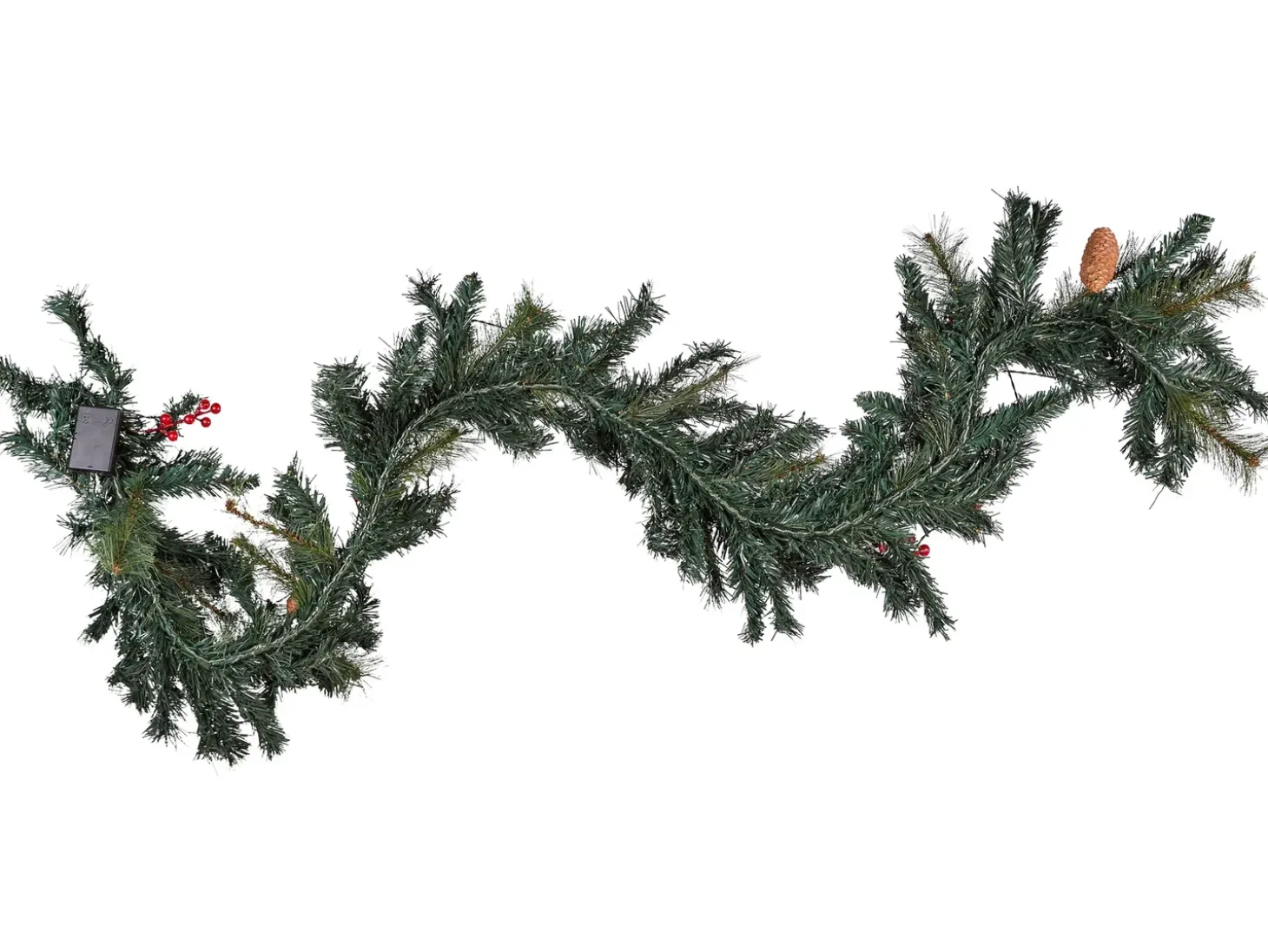 Juleguirlande LED TENALA 180 cm Grøn
