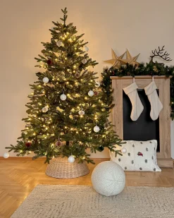 Juleguirlande LED WHITEHORN 180 cm Mørkegrøn