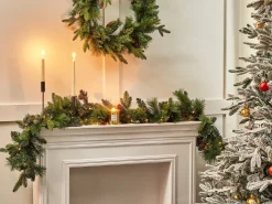 Juleguirlande LED WHITEHORN 180 cm Mørkegrøn