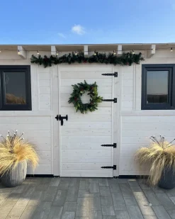 Julekrans LED ELBRUS Grøn 60 cm