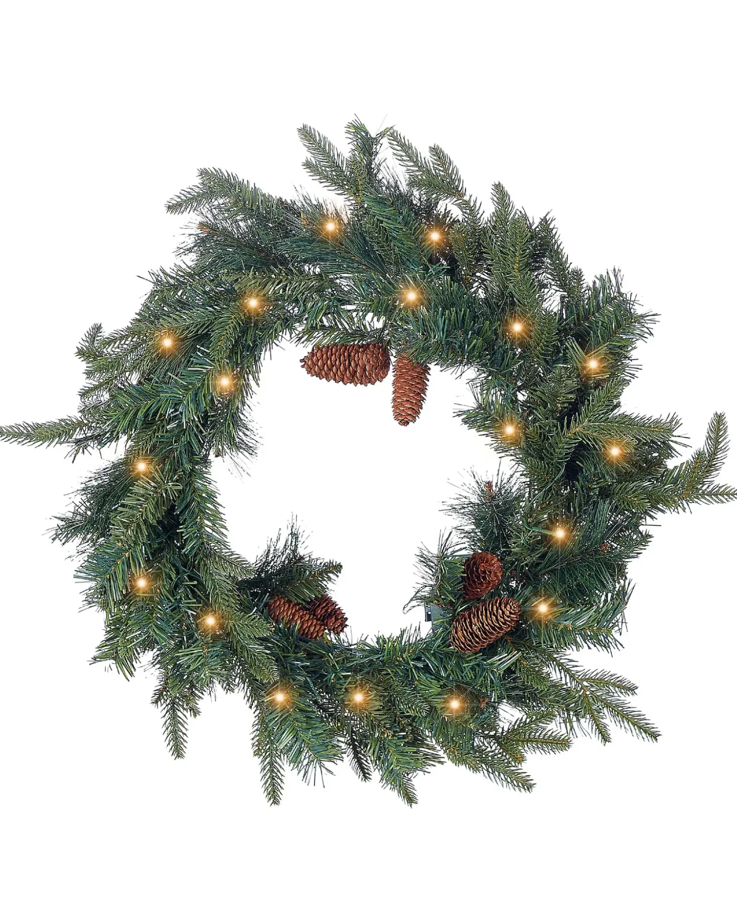 Julekrans LED KAMERUN Grøn 60 cm
