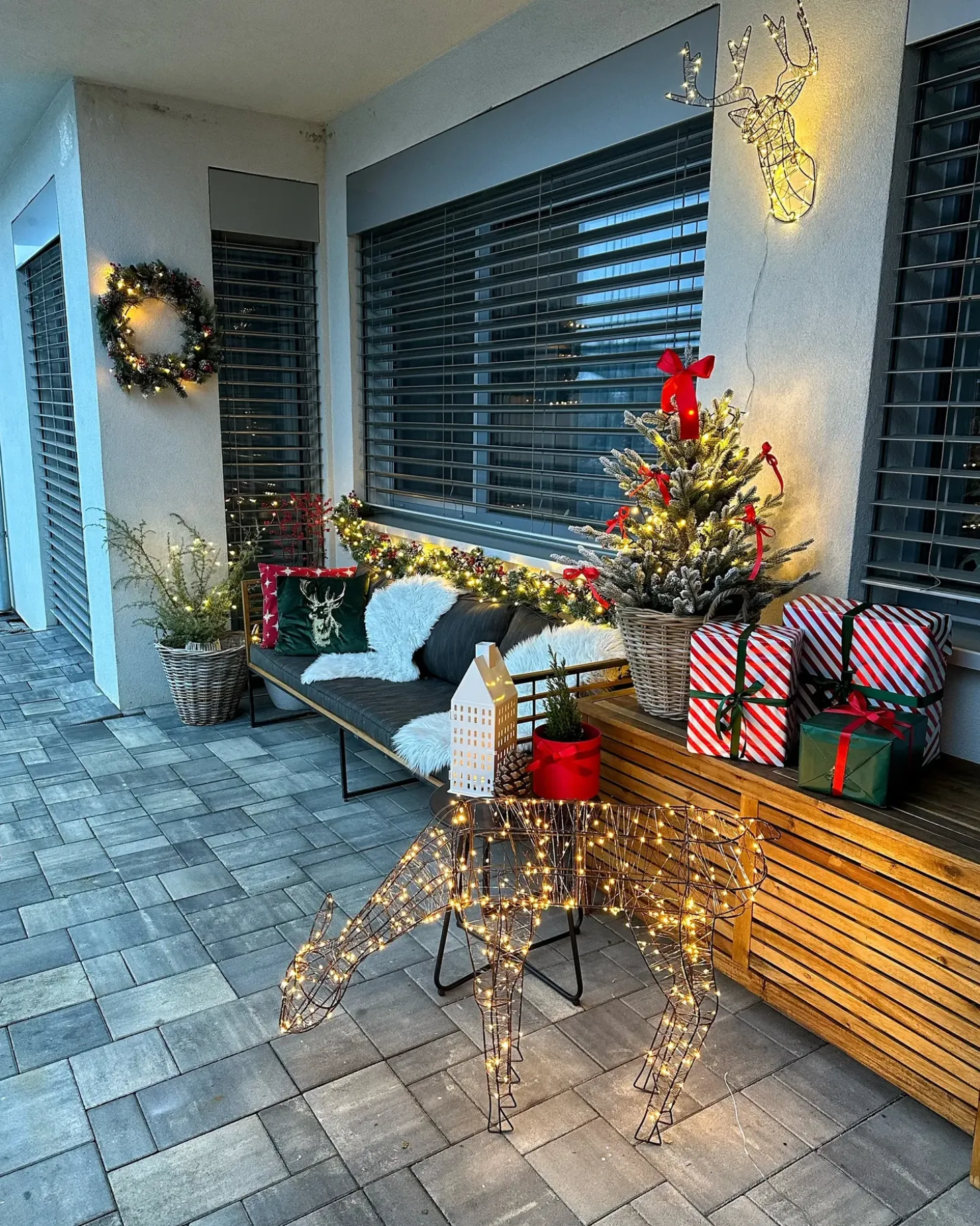 Julekrans LED PAIMIO Grøn 60 cm