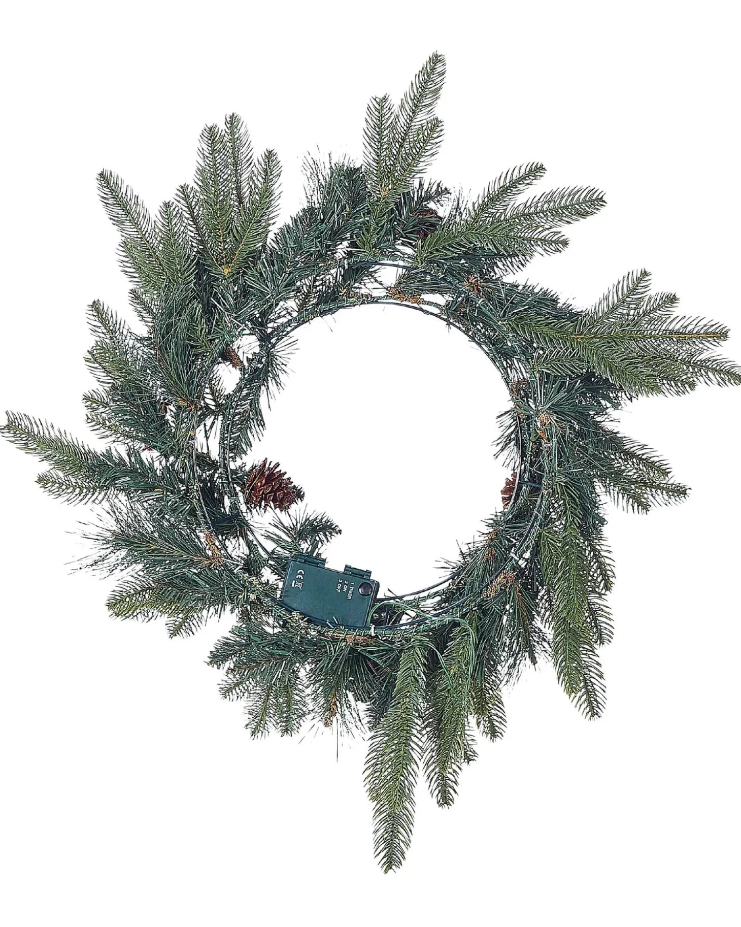 Julekrans LED WHITEHORN Mørkegrøn 50 cm