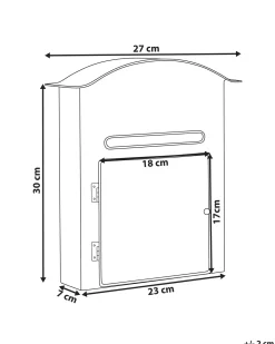 Julemand postkasse ESPOO 30 cm Rød