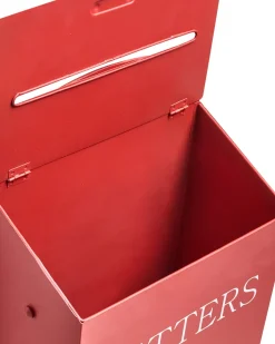 Julemand postkasse FORSSA 30 cm Rød