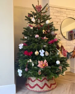 Juletræs hylster GLACE Søgræs Rød 60 cm