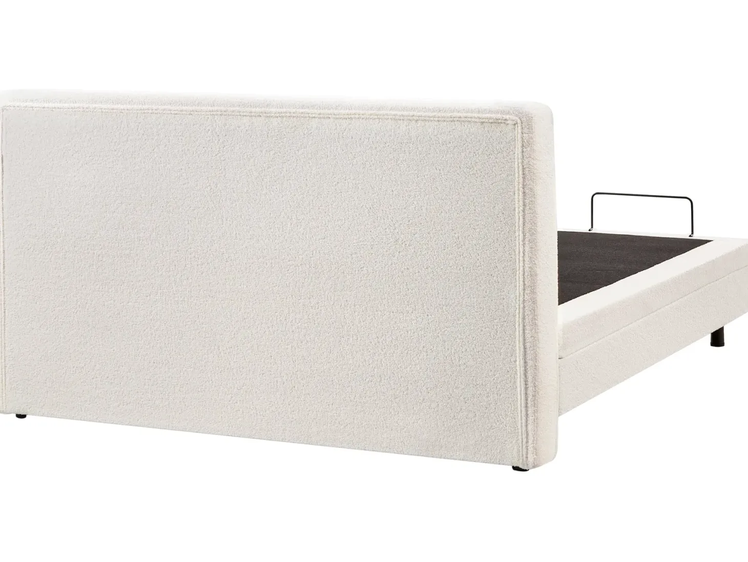 Justerbar seng Boucle DUKE 180 x 200 cm Cremehvid