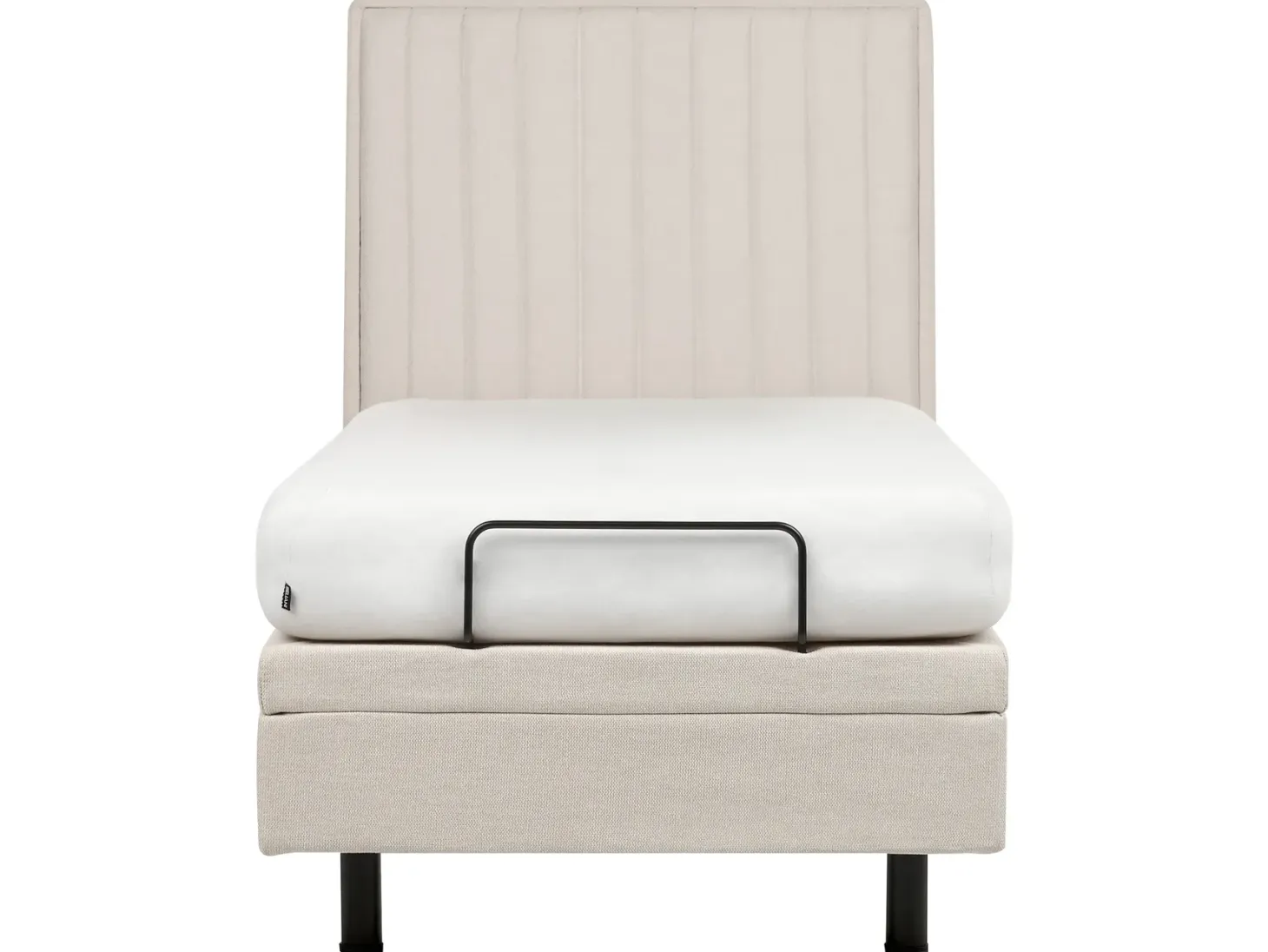 Justerbar seng CASTELLAN 90 x 200 cm Lys Beige