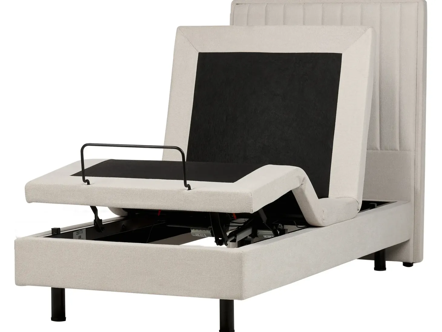 Justerbar seng CASTELLAN 90 x 200 cm Lys Beige
