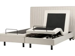 Justerbar seng CASTELLAN 180 x 200 cm Lys Beige