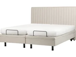 Justerbar seng CASTELLAN 180 x 200 cm Lys Beige