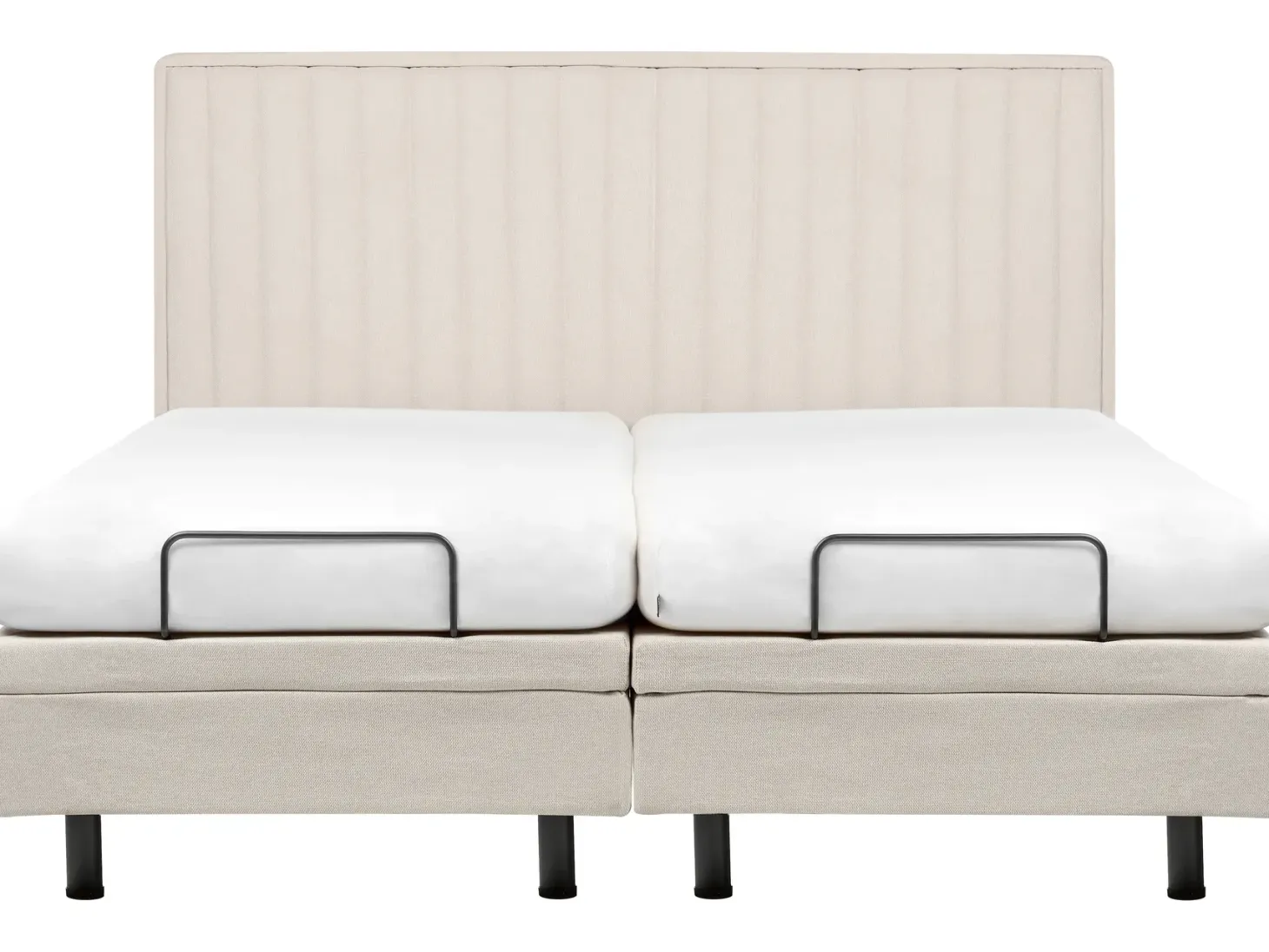 Justerbar seng CASTELLAN 180 x 200 cm Lys Beige