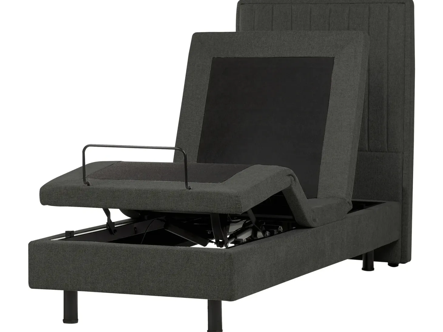 Justerbar seng CASTELLAN 80 x 200 cm Mørkegrå