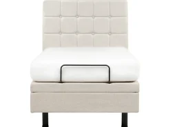 Justerbar seng DUKE 90 x 200 cm Lys Beige