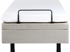 Justerbar seng uden hovedgærde DUKE 90 x 200 cm Beige