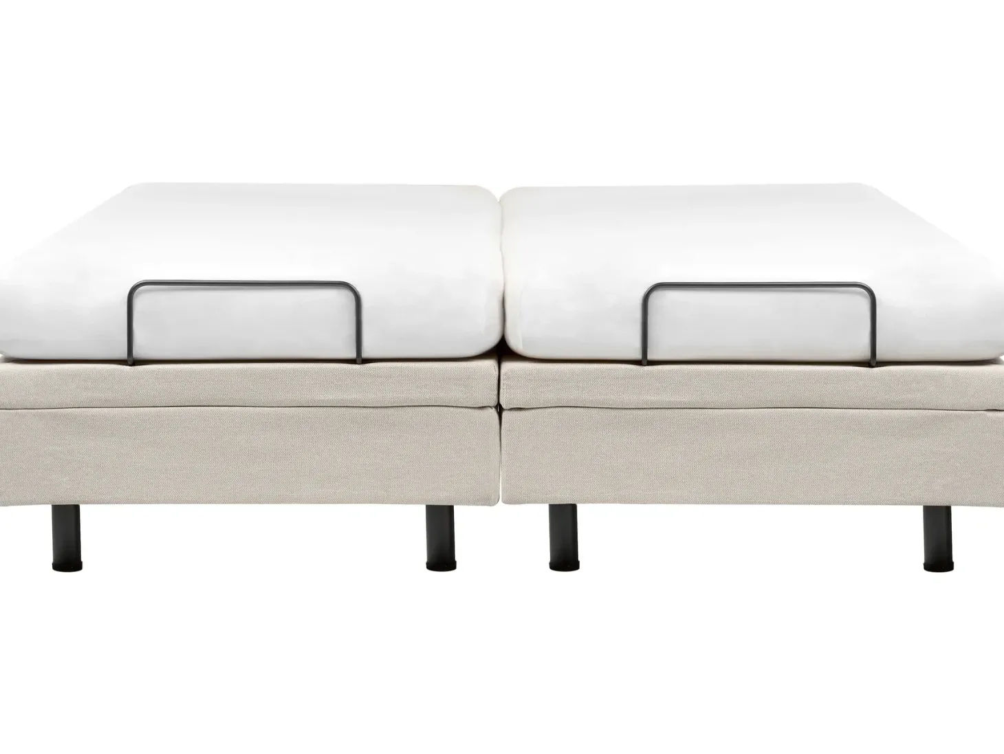 Justerbar seng uden hovedgærde CASTELLAN 180 x 200 cm Lys Beige
