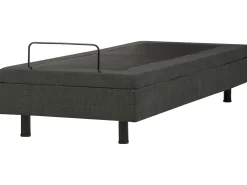 Justerbar seng uden hovedgærde CASTELLAN 90 x 200 cm Mørkegrå