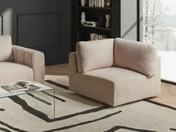 KIVVIK Hjørnemodul Højrevendt Beige Boucle