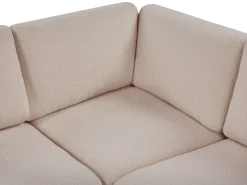 KIVVIK 5 personers Hjørnesofa modul Højrevendt Beige Boucle