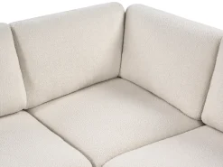 KIVVIK 5 personers Hjørnesofa modul Venstrevendt Cremehvid Boucle
