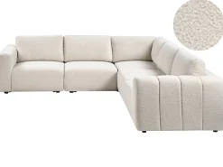 KIVVIK 5 personers Hjørnesofa modul Venstrevendt Cremehvid Boucle