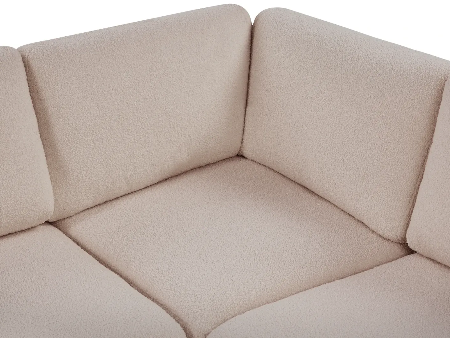 KIVVIK 5 personers Hjørnesofa modul Venstrevendt Beige Boucle