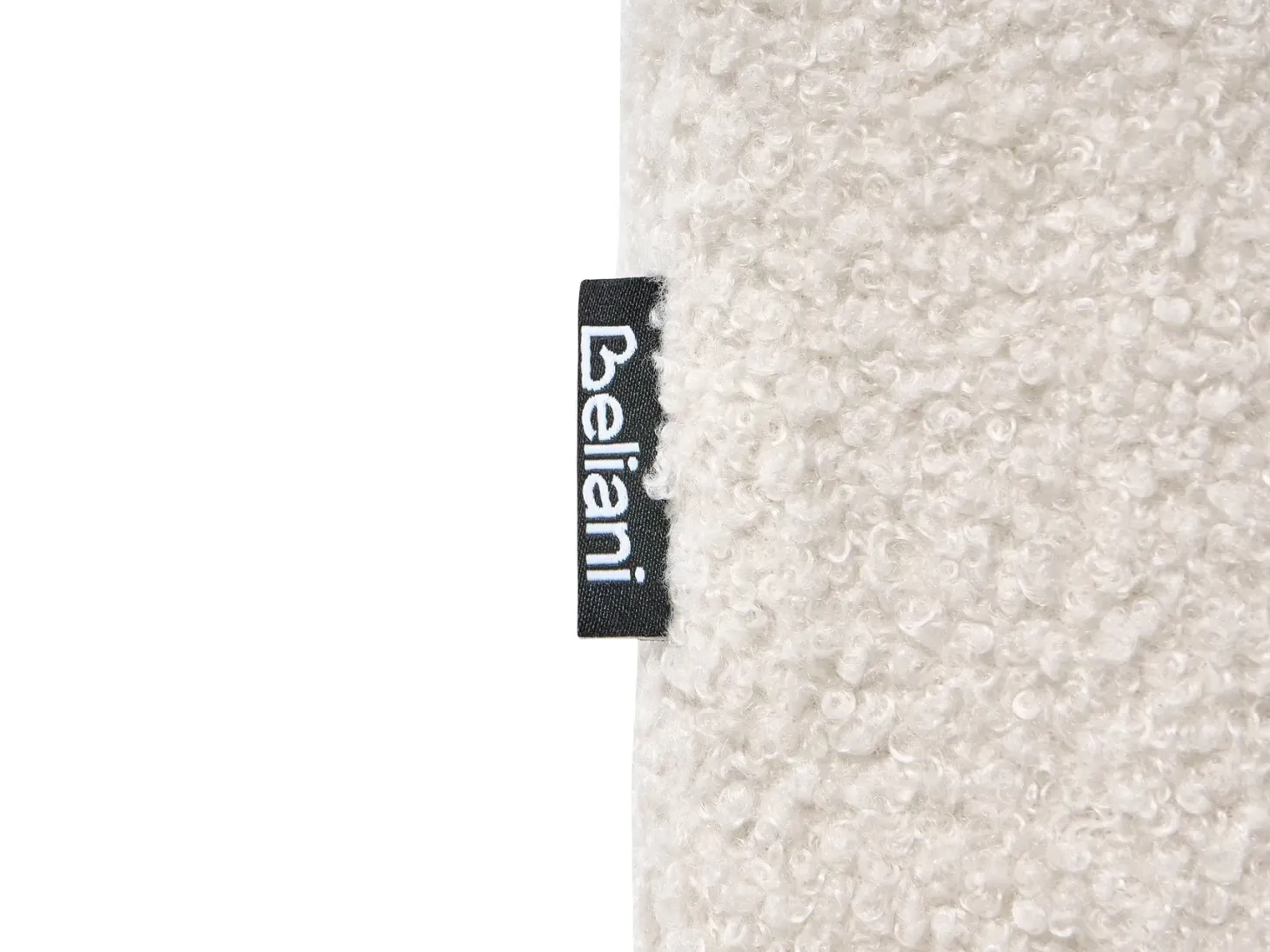 KIVVIK 5 personers Hjørnesofa modul Højrevendt Cremehvid Boucle med fodskammel