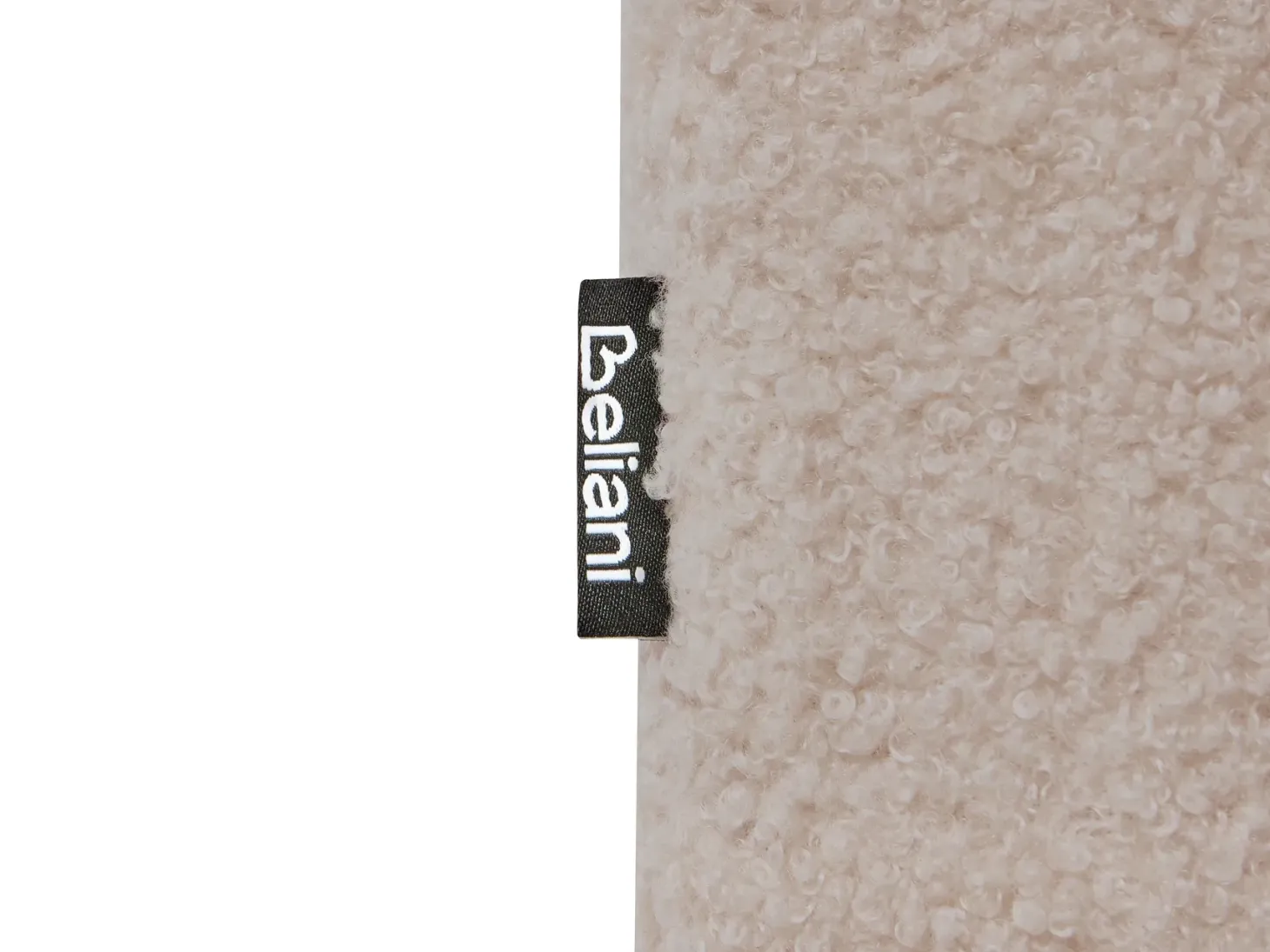 KIVVIK 5 personers Hjørnesofa modul Venstrevendt Beige Boucle med fodskammel