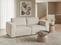KIVVIK 2 personers Modulsofa Cremehvid Boucle
