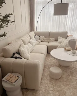 KIVVIK 2 personers Modulsofa Cremehvid Boucle