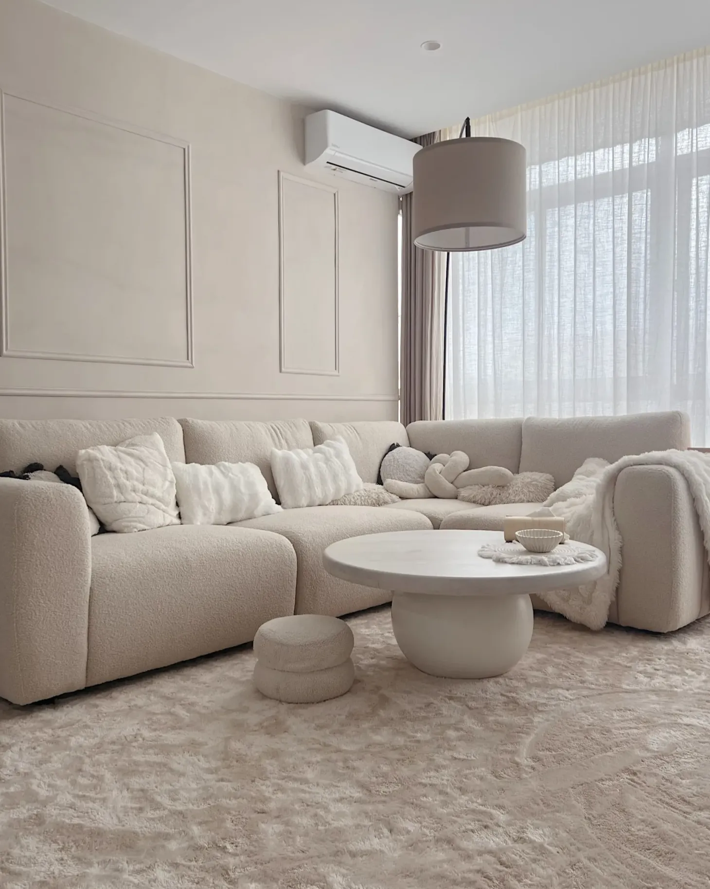 KIVVIK Stol Modul Cremehvid Boucle