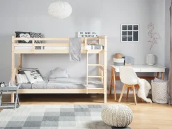 Køjeseng Fyretræ REVIN 90 x 200 cm Lysebrun