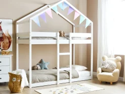 Køjeseng Hus Fyretræ LABATUT 90 x 200 cm Hvid