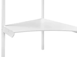 Køjeseng med skrivebord Fyretræ LOURY 90 x 200 cm Hvid