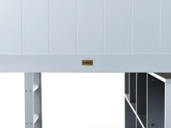 Køjeseng med skrivebord Fyretræ FOUCAMONT 90 x 200 cm Grå