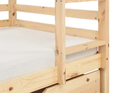 Køjeseng med skuffer Hus Fyretræ GIRGOLS 90 x 200 cm med opbevaring Lysebrun