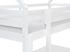 Køjeseng med skuffer Hus Fyretræ TERNAS 90 x 200 cm med opbevaring Hvid