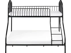 Køjeseng Metal CHAMONIX 90/140 x 200 cm Sort