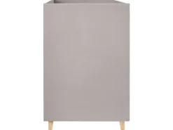 Køjeseng Velour CHOCQUES 90 x 200 cm Lysegrå