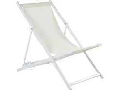 Klap dækstol LOCRI II Metal Lys Beige