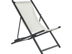 Klap dækstol LOCRI II Metal Lys Beige