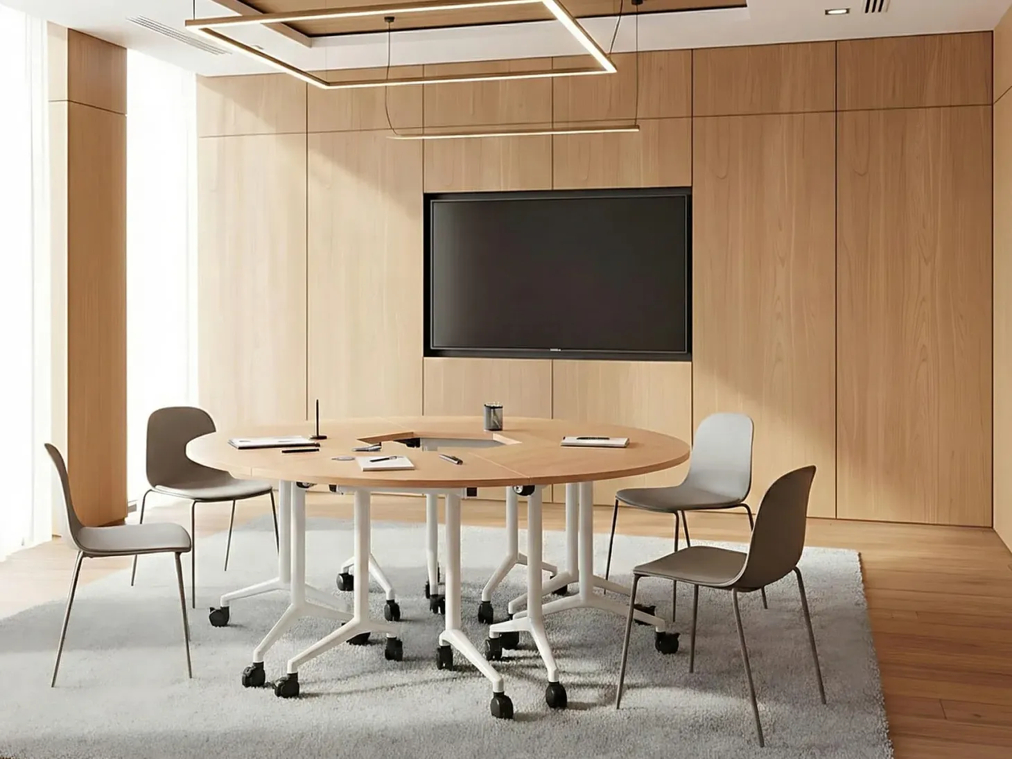 Klap hjørneskrivebords-modul CAVI Brun 90 cm 64 cm