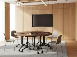 Klap hjørneskrivebords-modul CAVI Mørkebrun 90 cm 64 cm