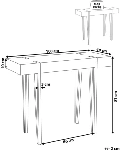 Konsolbord ADENA Brun