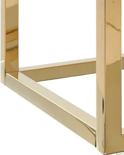 Konsolbord AZUSA Hærdet glas Hvid marmor