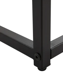Konsolbord DELANO Hærdet glas Marmor/sort