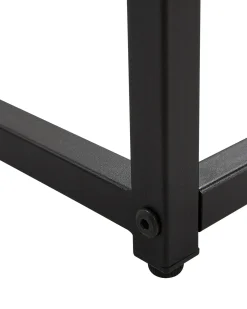Konsolbord DELANO Hærdet glas Sort