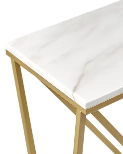 Konsolbord HAZEN Marmor/guld