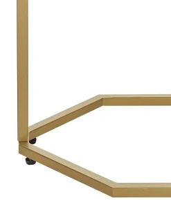 Konsolbord HAZEN Marmor/guld