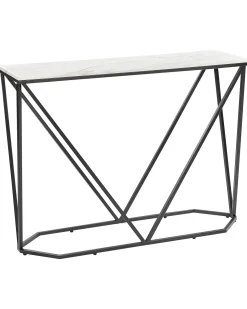 Konsolbord HAZEN Marmor/sort